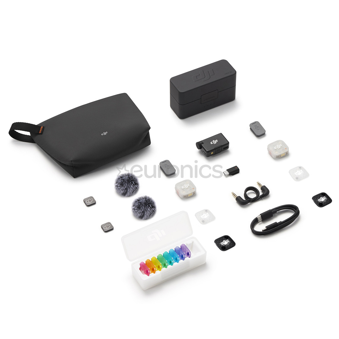 DJI Mic Mini 2S (2 TX + 1 RX + Charging Case), белый - Беспроводной микрофон