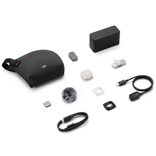 DJI Mic Mini 2S (1 TX + 1 Mobile RX + Charging Case), белый - Беспроводной микрофон