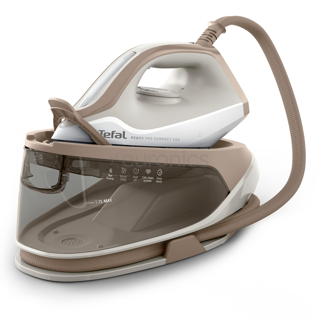 Tefal Power Pro Compact 200, 2400 Вт, белый/бежевый/коричневый - Гладильная система