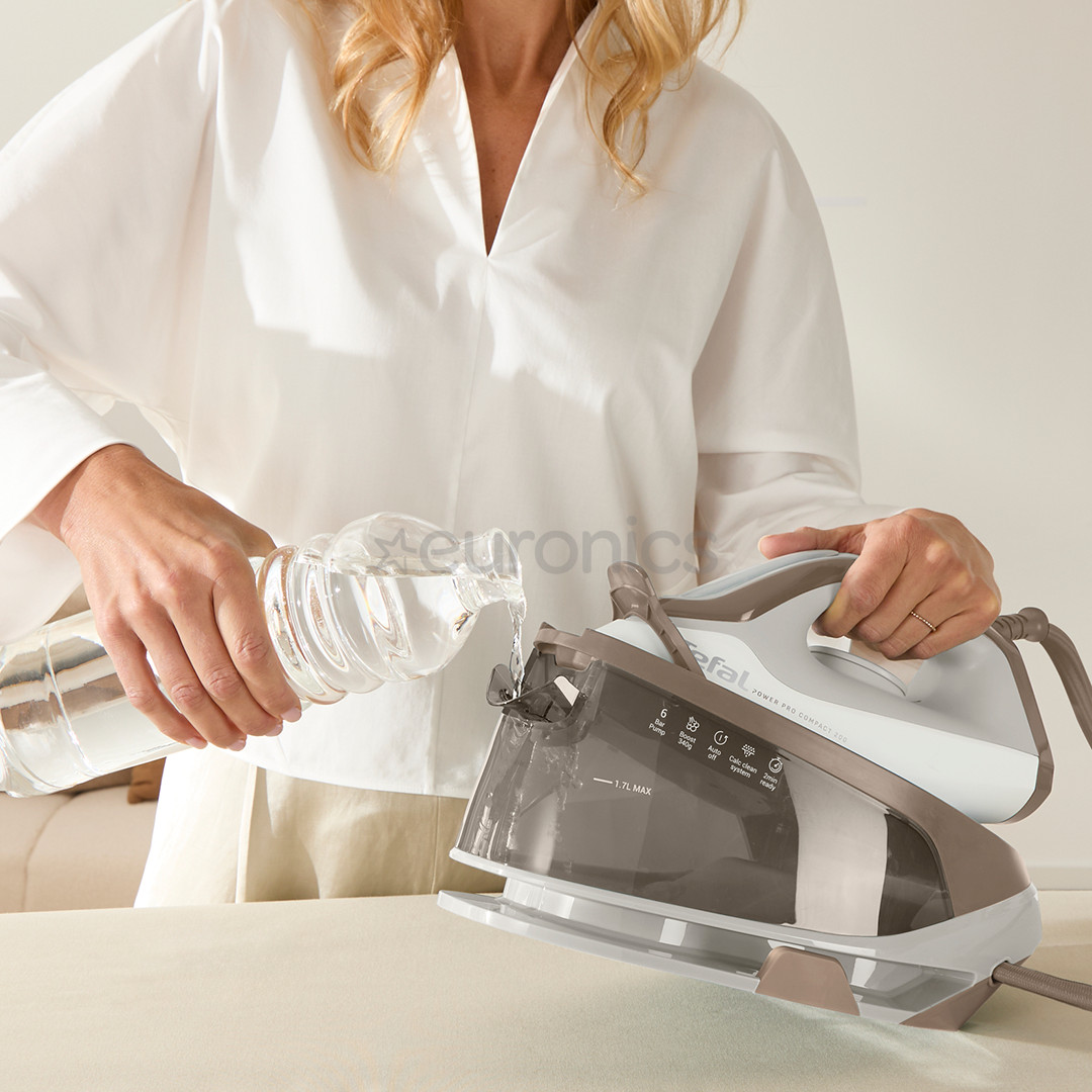 Tefal Power Pro Compact 200, 2400 Вт, белый/бежевый/коричневый - Гладильная система