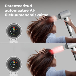 Aeno HD5W AI ProDryer, 1500 W, valge - Föön
