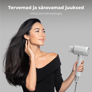 Aeno HD5W AI ProDryer, 1500 W, valge - Föön
