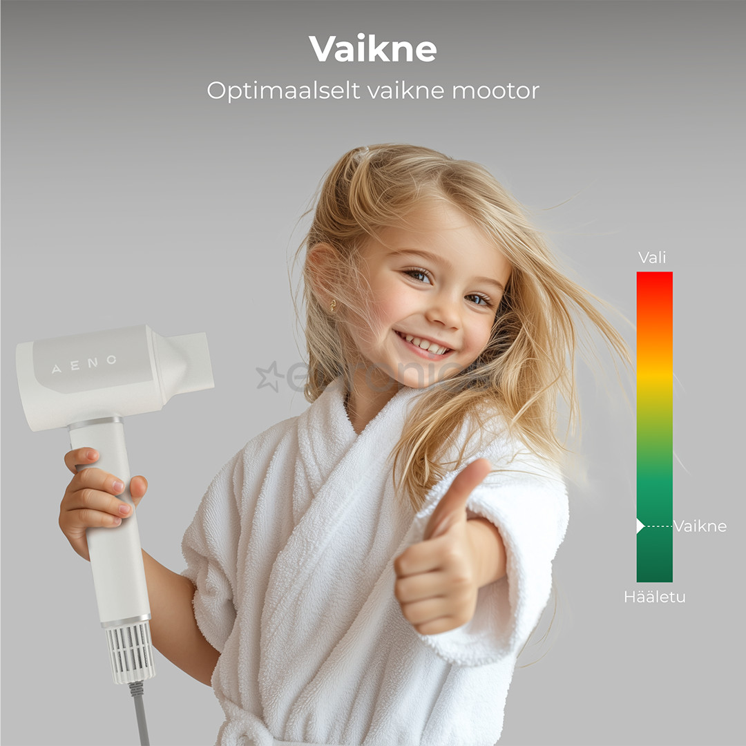 Aeno HD5W AI ProDryer, 1500 W, valge - Föön