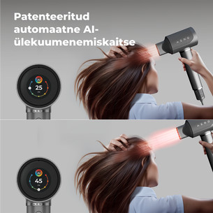 Aeno HD5G AI ProDryer, 1500 W, hall - Föön