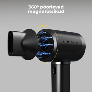 Aeno HD5B AI ProDryer, 1500 W, must - Föön