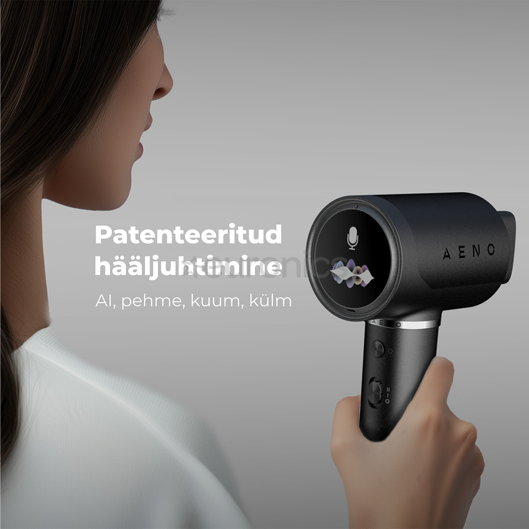 Aeno HD5B AI ProDryer, 1500 W, must - Föön