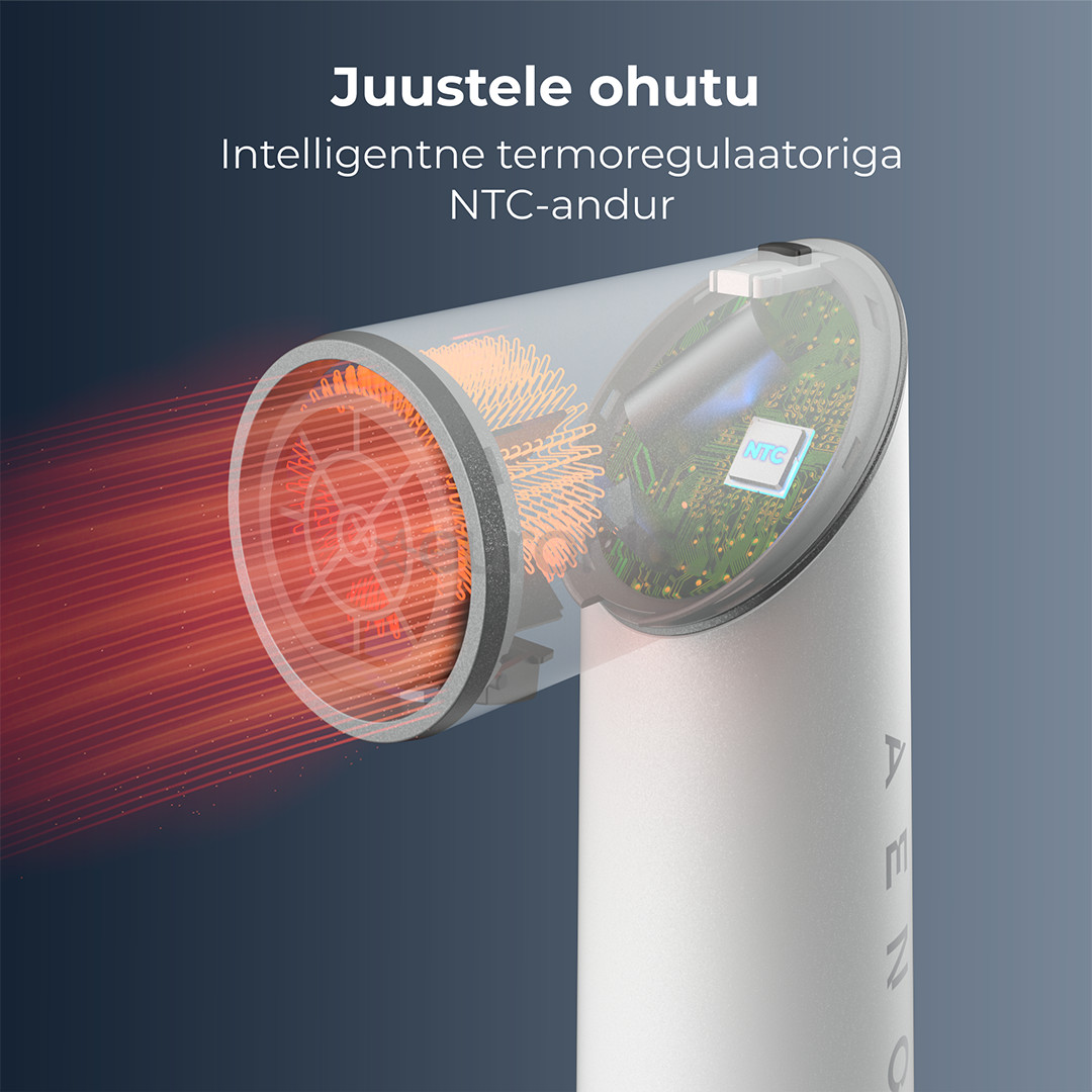 Aeno HS1, 1200 W, valge - Juuste kujundamise seade