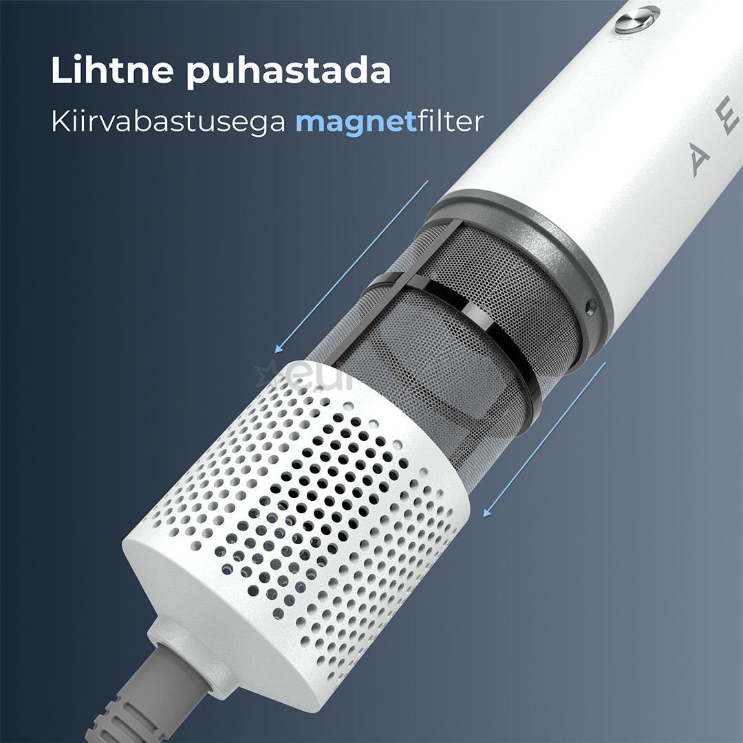 Aeno HS1, 1200 W, valge - Juuste kujundamise seade