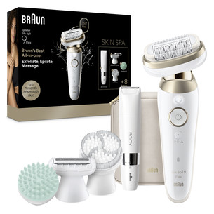 Braun Silk épil 9 Flex SkinSpa, Wet & Dry, белый - Эпилятор SES9-481