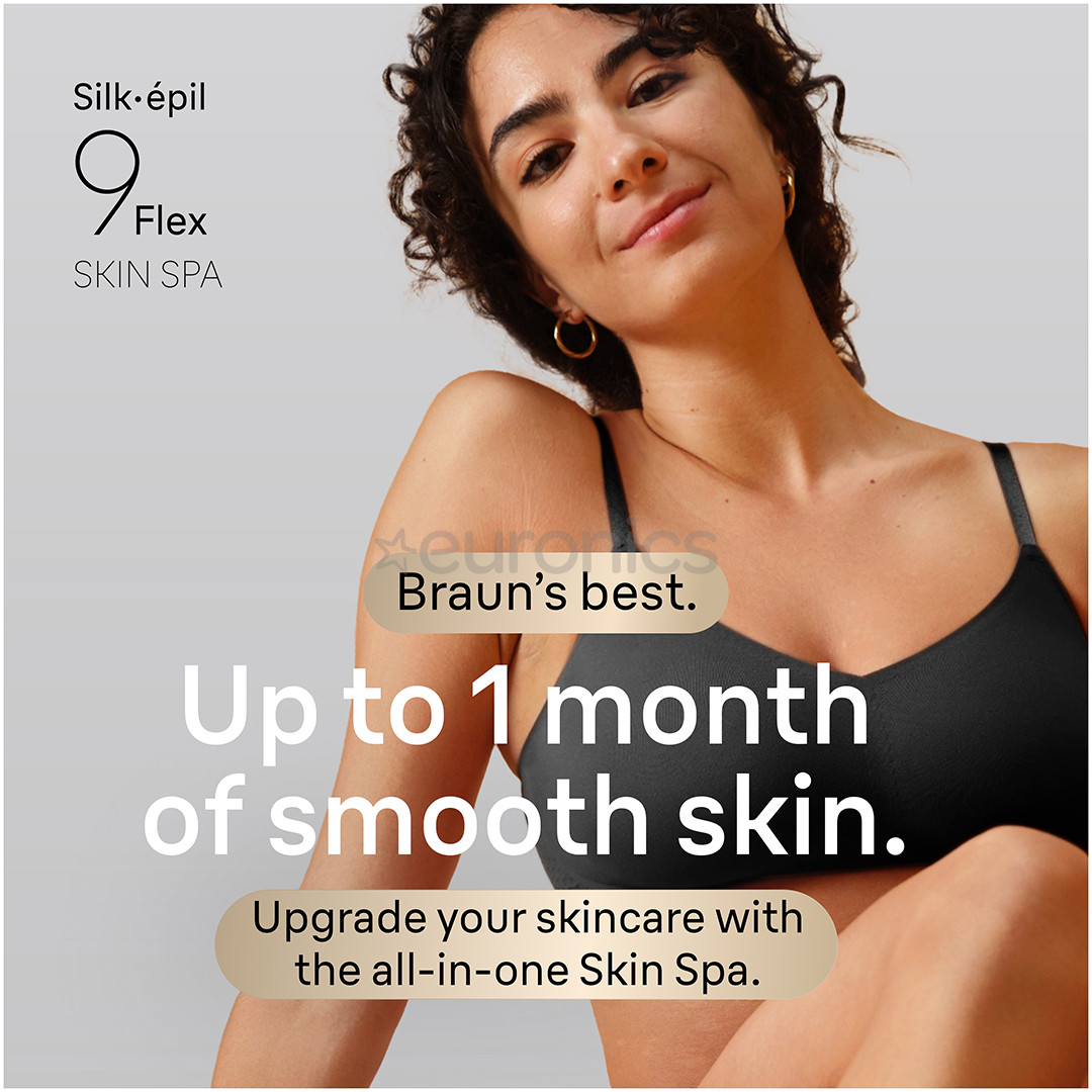 Braun Silk épil 9 Flex SkinSpa, Wet & Dry, белый - Эпилятор