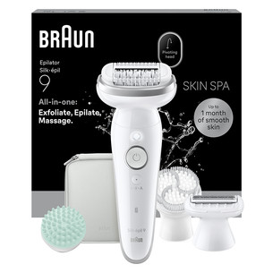 Braun Silk épil 9, сухое и влажное использование, белый - Эпилятор SES9-080