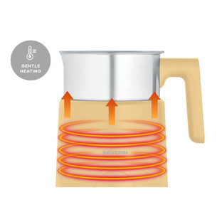 Severin Spuma Lite, 0.4 L, yellow - Induction milk frother