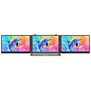 BlackView DCM8 Pro Dual Portable, 15,3'', WUXGA, USB-C, gray - Portable monitor DCM8PRO