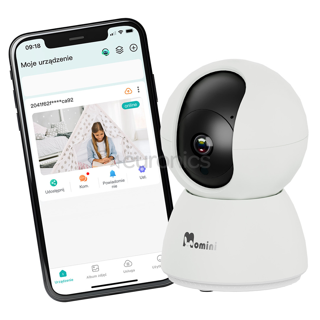 Momini KidLook, white - Baby monitor