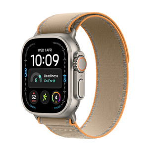 Apple Watch Ultra 4, 49 mm, Trail Loop, S/M, titaan / helepruun - Nutikell MJAJ4ET/A