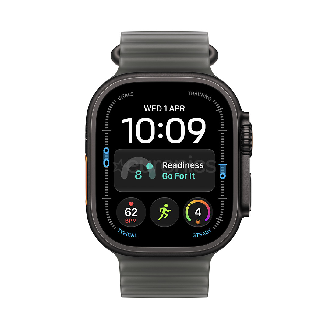 Apple Watch Ultra 4, 49 mm, Ocean Band, black / translucent black - Smartwatch