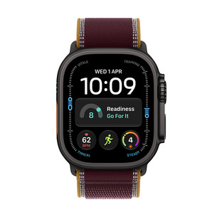 Apple Watch Ultra 4, 49 мм, Trail Loop, S/M, черный титан / коричневый - Смарт-часы