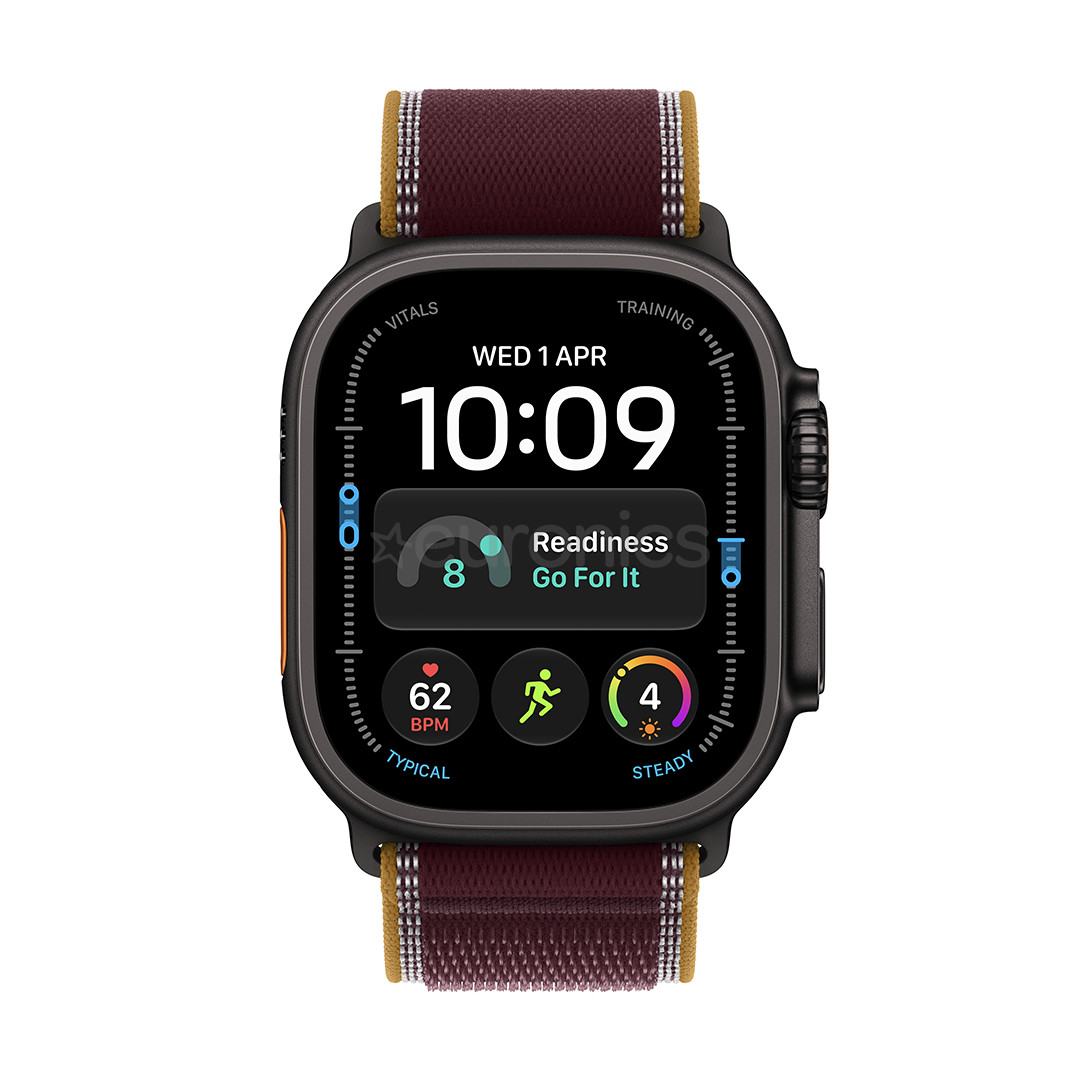 Apple Watch Ultra 4, 49 мм, Trail Loop, S/M, черный титан / коричневый - Смарт-часы