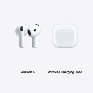 Apple AirPods 5, Wireless Charging Case, белый - Беспроводные наушники