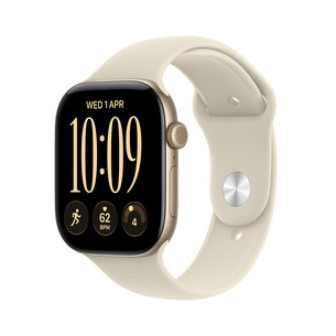 Apple Watch 12, 42 mm, GPS, alumiinium, sport band, M/L, kuldne / beež - Nutikell