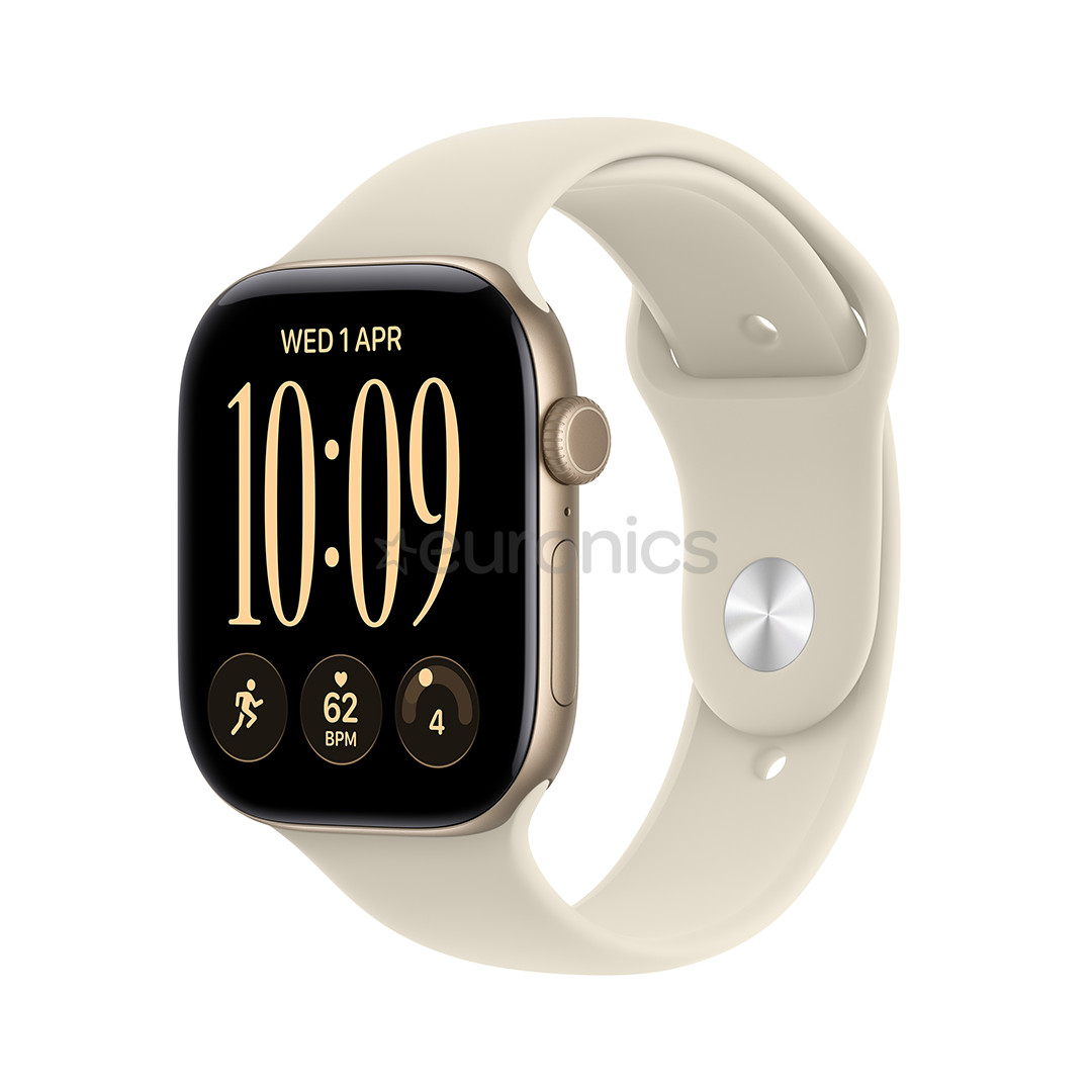 Apple Watch 12, 42 mm, GPS, alumiinium, sport band, M/L, kuldne / beež - Nutikell