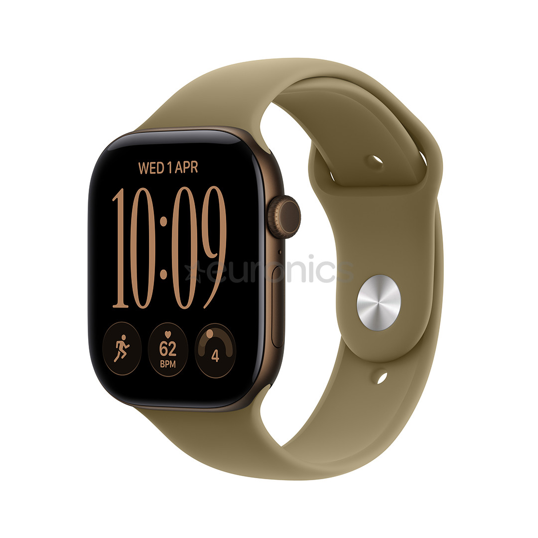 Apple Watch 12, 42 mm, GPS, alumiinium, sport band, M/L, pronks / pruun - Nutikell