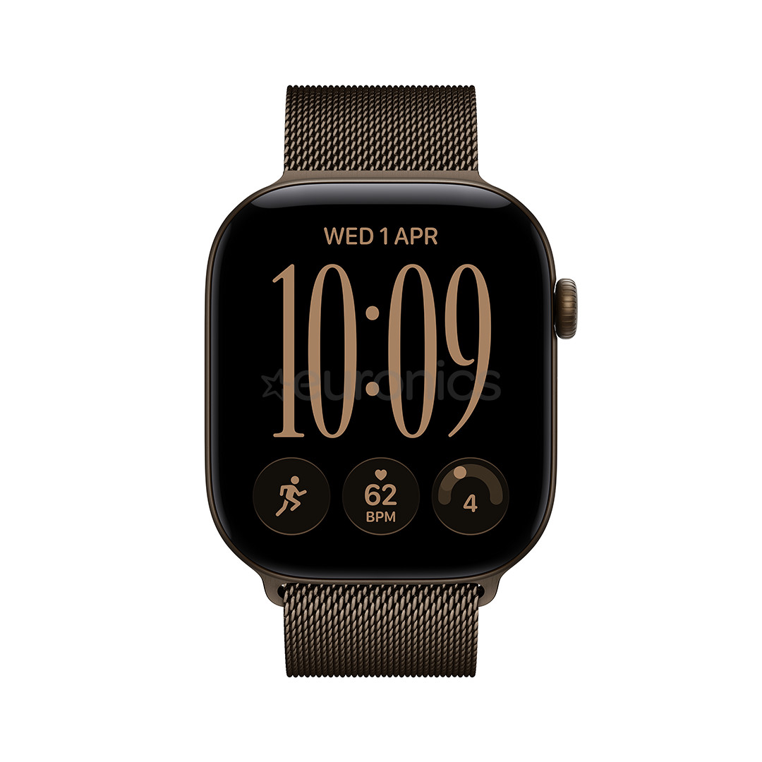 Apple Watch 12, 46 mm, GPS+5G, aluminium, Milanese Loop, S/M, dark bronze / dark bronze - Smartwatch