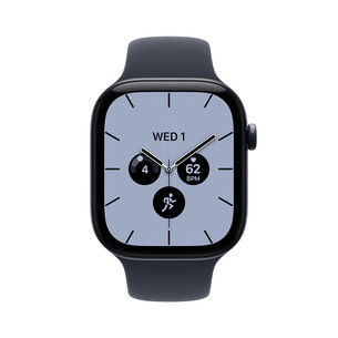 Apple Watch 12, 46 mm, GPS+5G, ceramic, sport band, S/M, night blue / navy blue - Smartwatch MJH34ET/A