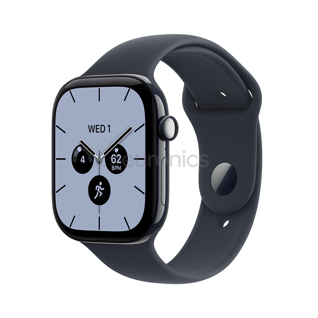 Apple Watch 12, 42 mm, GPS+5G, ceramic, sport band, S/M, night blue / navy blue - Smartwatch