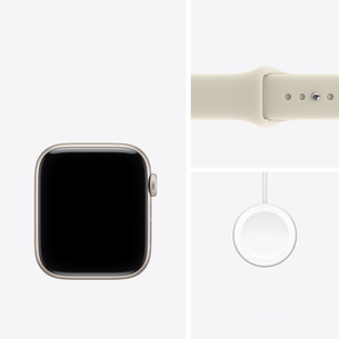Apple Watch SE 3, 40 mm, GPS, sport band, M/L, beež alumiinium / beež - Nutikell