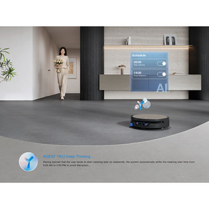 Ecovacs Deebot X12S OmniCyclone, märg- ja kuivpuhastus, hall - Robottolmuimeja