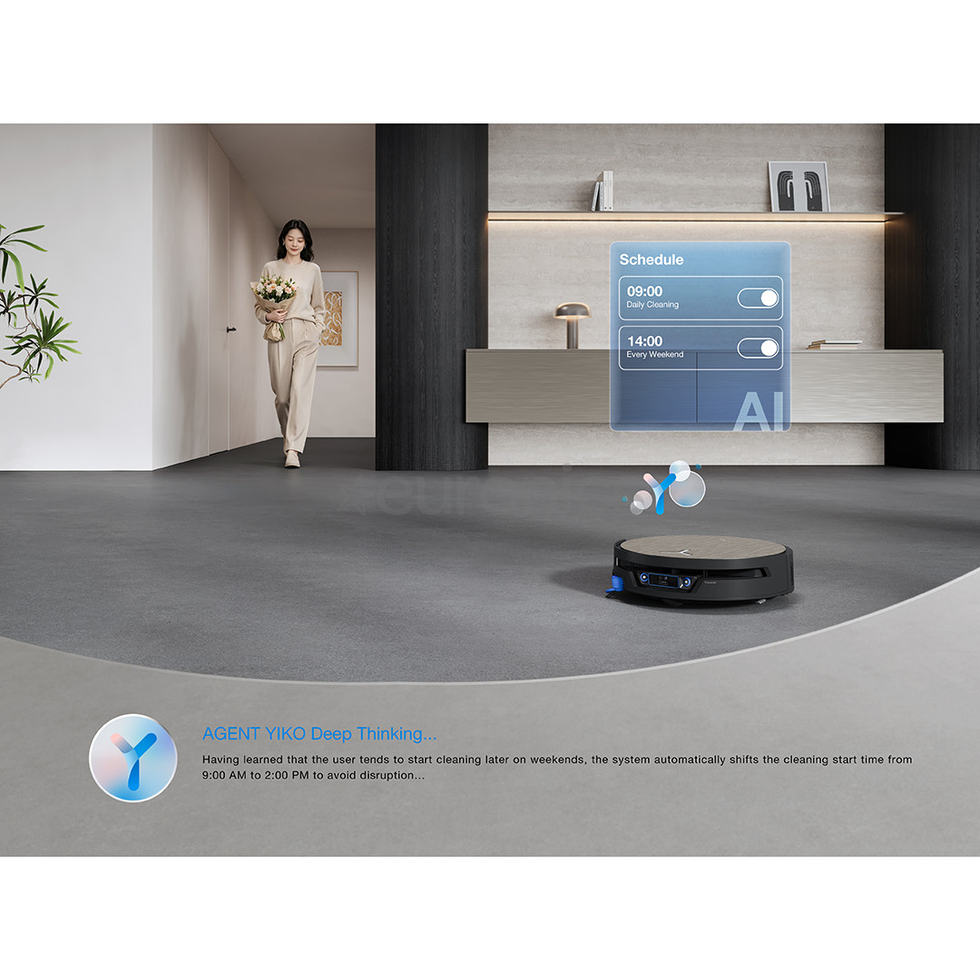 Ecovacs Deebot X12S OmniCyclone, märg- ja kuivpuhastus, hall - Robottolmuimeja