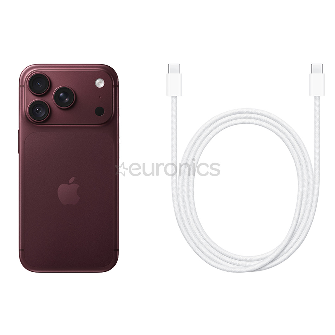 Apple iPhone 18 Pro, 1 ТБ, темно-красный - Смартфон
