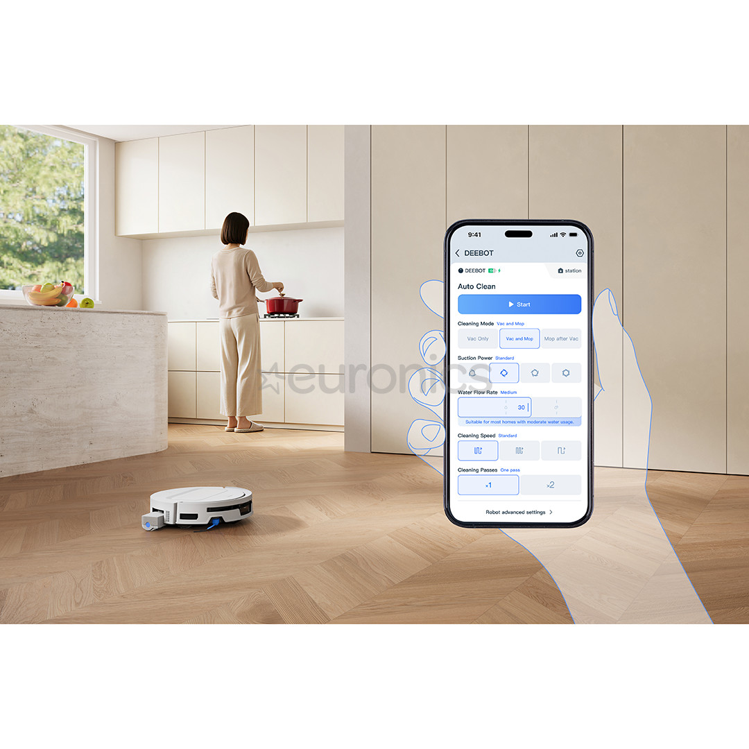 Ecovacs Deebot T90 Max Omni, сухая и влажная уборка, белый - Робот-пылесос
