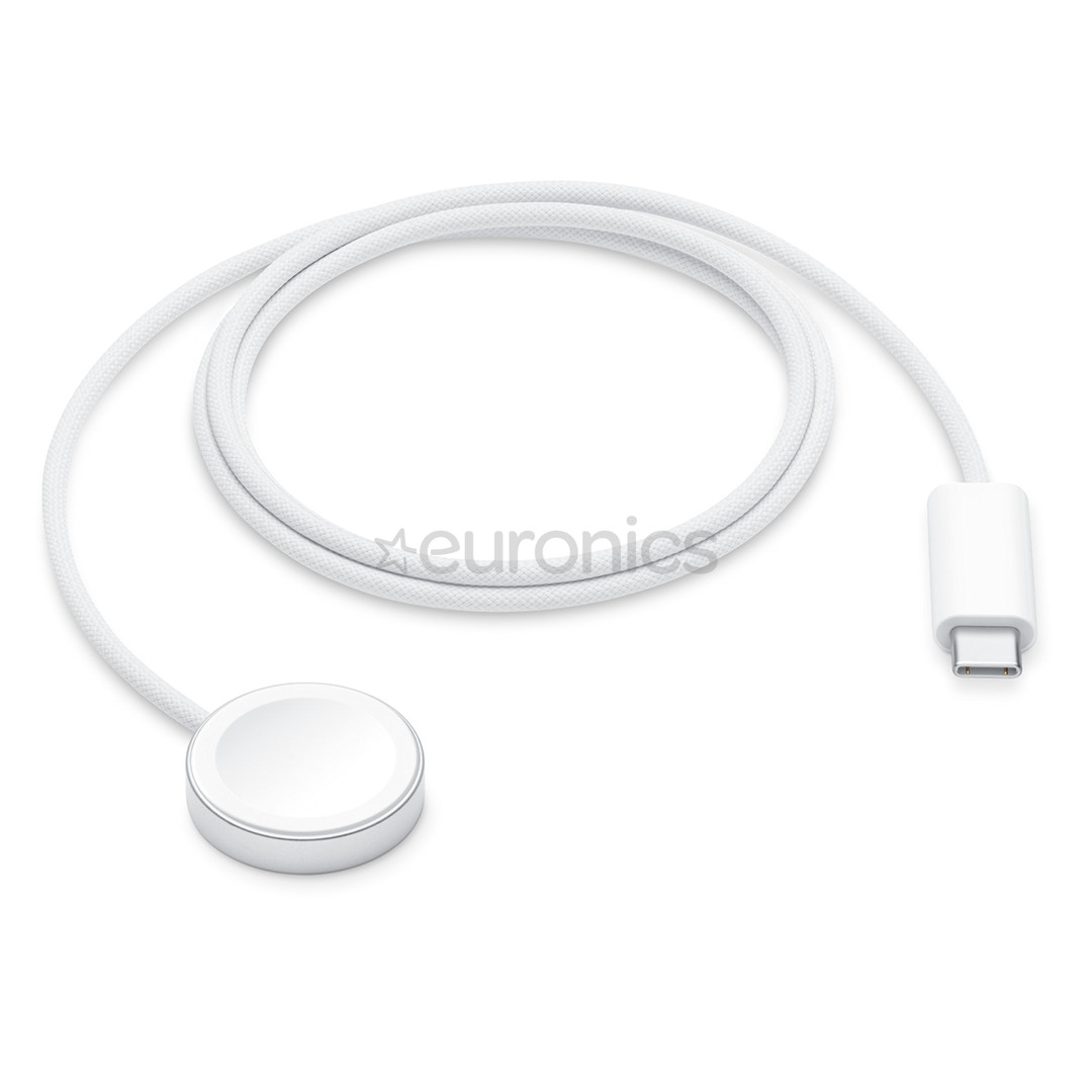Apple Watch Magnetic Fast Charger, USB-C, 1 m, valge - Laadimisadapter
