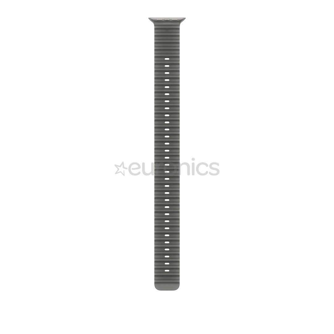 Apple Ocean Band Extension, 49 mm, titaan / läbipaistev must - Kellarihma pikendus