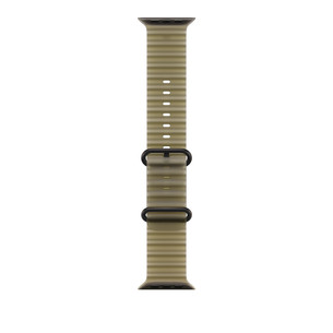 Apple Ocean Band, 49 mm, must titaan / läbipaistev roheline - Kellarihm MKAV4ZM/A