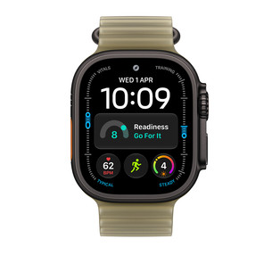 Apple Ocean Band, 49 mm, must titaan / läbipaistev roheline - Kellarihm