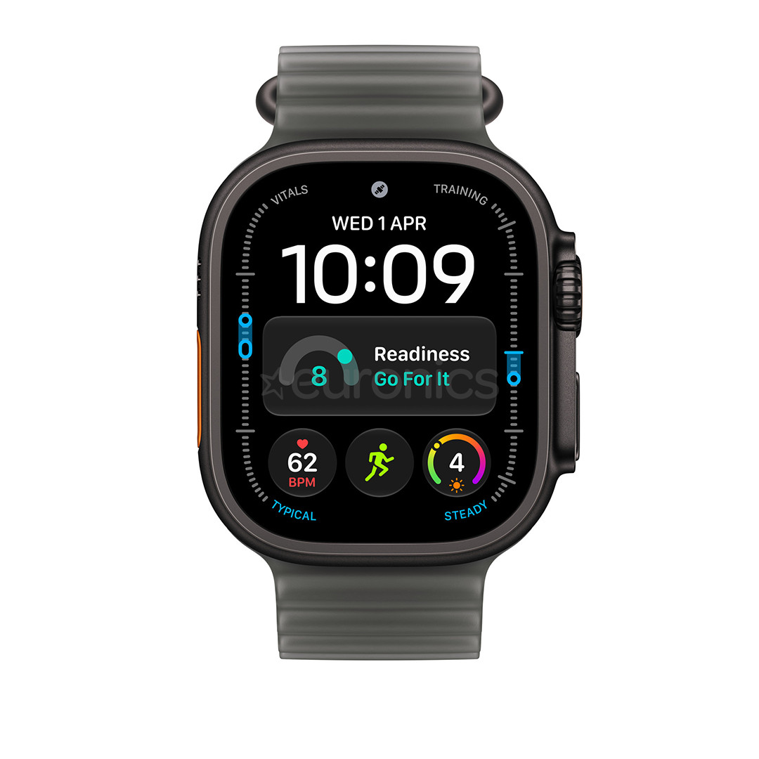 Apple Ocean Band, 49 mm, must titaan / läbipaistev must - Kellarihm