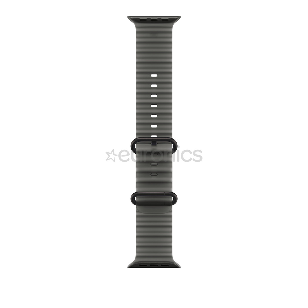 Apple Ocean Band, 49 mm, must titaan / läbipaistev must - Kellarihm
