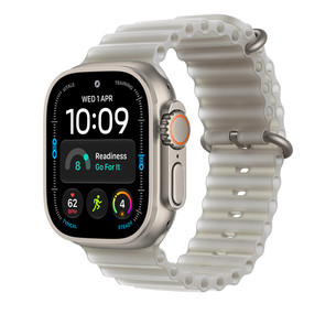 Apple Ocean Band, 49 mm, titaan / läbipaistev hall - Kellarihm MK7K4ZM/A