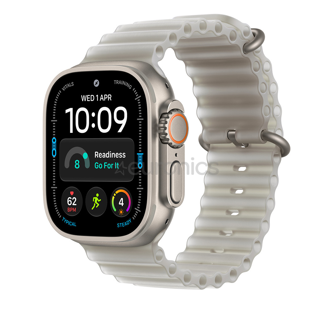 Apple Ocean Band, 49 mm, titaan / läbipaistev hall - Kellarihm