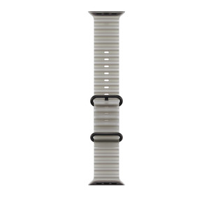 Apple Ocean Band, 49 mm, must titaan / läbipaistev hall - Kellarihm MKAQ4ZM/A