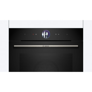 Bosch, Series 8, 71 л, пиролитическая очистка, черный - Интегрируемый духовой шкаф