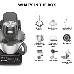 Kenwood Smart Touch, 1000 W, black - Stand mixer