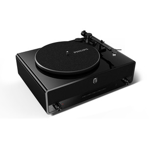 Philips Retro The Stevie Pro, must - Vinüülplaadimängija