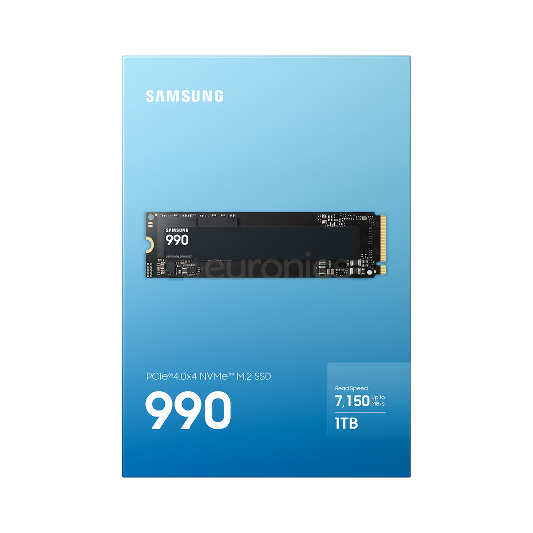 Samsung 990, 1 TB, PCIe 4.0, M.2, black - SSD