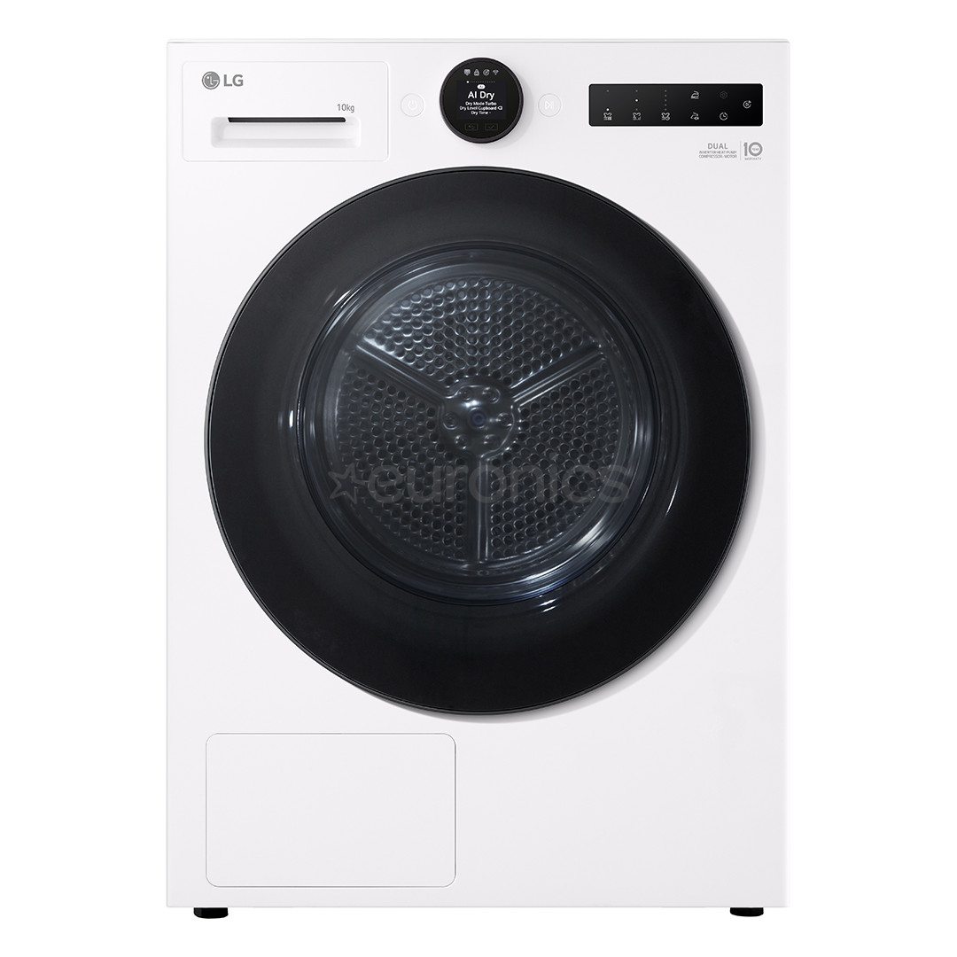 LG DUAL Inverter Heat Pump, 10 kg, sügavus 66 cm - Pesukuivati