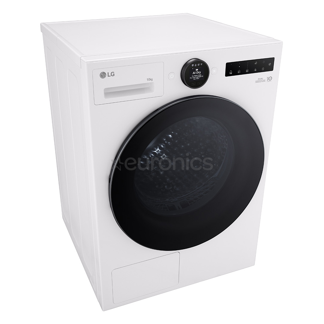 LG DUAL Inverter Heat Pump, 10 kg, sügavus 66 cm - Pesukuivati