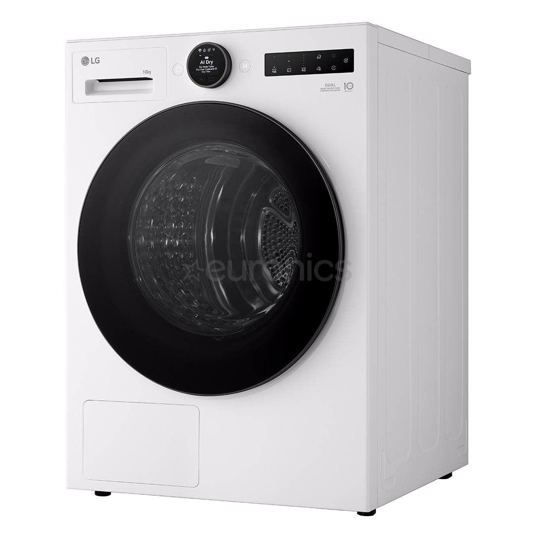LG DUAL Inverter Heat Pump, 10 kg, sügavus 66 cm - Pesukuivati